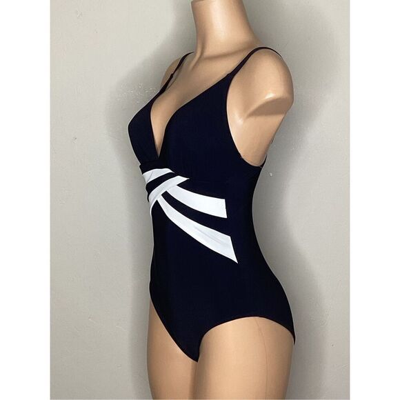 New. Profile by Gottex black swimsuit. Size 12. Retails $149 - Picture 3 of 8